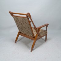 Dr. C. Dresser Manufactured for the Art Furniture Alliance. Rare & Important Aesthetic Movement Armchair - Thumbnail 7