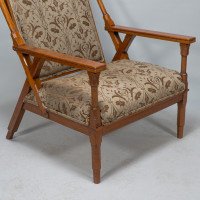 Dr. C. Dresser Manufactured for the Art Furniture Alliance. Rare & Important Aesthetic Movement Armchair - Thumbnail 12