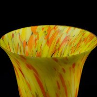 Pair of Mottled Yellow and Orange Glass Shades c.1930 - Thumbnail 8