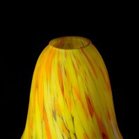 Pair of Mottled Yellow and Orange Glass Shades c.1930 - Thumbnail 9