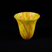 Pair of Mottled Yellow and Orange Glass Shades c.1930 - Thumbnail 10
