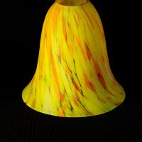 Pair of Mottled Yellow and Orange Glass Shades c.1930 - Thumbnail 12