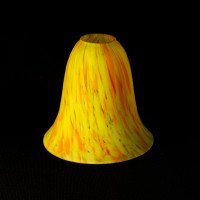 Pair of Mottled Yellow and Orange Glass Shades c.1930 - Thumbnail 13