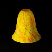 Pair of Mottled Yellow and Orange Glass Shades c.1930 - Thumbnail 14