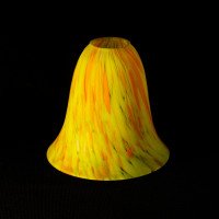 Pair of Mottled Yellow and Orange Glass Shades c.1930 - Thumbnail 15