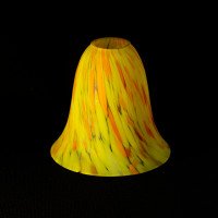 Pair of Mottled Yellow and Orange Glass Shades c.1930 - Thumbnail 16