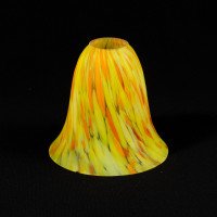 Pair of Mottled Yellow and Orange Glass Shades c.1930 - Thumbnail 17
