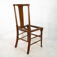 Morris & Co. A monumental set of fourteen Arts & Crafts oak dining chairs - Thumbnail 14
