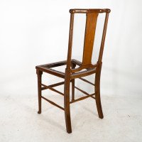 Morris & Co. A monumental set of fourteen Arts & Crafts oak dining chairs - Thumbnail 16