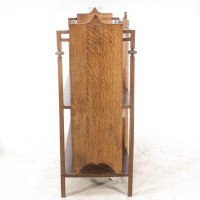 A Glasgow School Arts & Crafts Oak Buffet with Plank Sides & Central Plank Back - Thumbnail 3