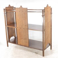 A Glasgow School Arts & Crafts Oak Buffet with Plank Sides & Central Plank Back - Thumbnail 5