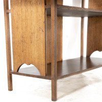 A Glasgow School Arts & Crafts Oak Buffet with Plank Sides & Central Plank Back - Thumbnail 15