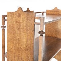 A Glasgow School Arts & Crafts Oak Buffet with Plank Sides & Central Plank Back - Thumbnail 16
