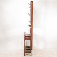 Shapland & Petter. An Arts & Crafts Mahogany Hallstand with a Copper Panel - Thumbnail 4