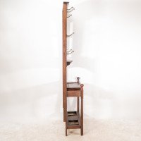 Shapland & Petter. An Arts & Crafts Mahogany Hallstand with a Copper Panel - Thumbnail 6