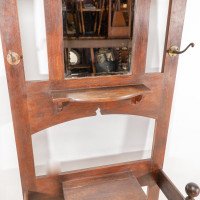 Shapland & Petter. An Arts & Crafts Mahogany Hallstand with a Copper Panel - Thumbnail 11