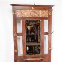 Shapland & Petter. An Arts & Crafts Mahogany Hallstand with a Copper Panel - Thumbnail 12