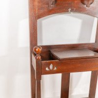 Shapland & Petter. An Arts & Crafts Mahogany Hallstand with a Copper Panel - Thumbnail 15