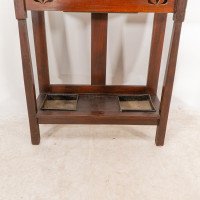 Shapland & Petter. An Arts & Crafts Mahogany Hallstand with a Copper Panel - Thumbnail 17