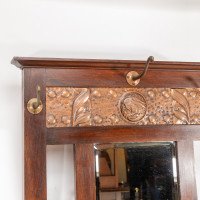 Shapland & Petter. An Arts & Crafts Mahogany Hallstand with a Copper Panel - Thumbnail 20