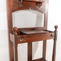 Shapland & Petter. An Arts & Crafts Mahogany Hallstand with a Copper Panel - Thumbnail 21