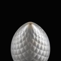Frosted Glass Shade with Diamond Quilted Pattern & Tapered Teardrop Shape - Thumbnail 13
