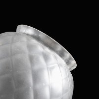 Frosted Glass Shade with Diamond Quilted Pattern & Tapered Teardrop Shape - Thumbnail 16
