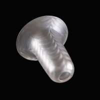A Pair of Frosted Glass Shades with Feather-Like Embossed Pattern & Flared Rims - Thumbnail 10