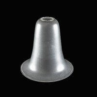Arts & Crafts Frosted Glass Lampshade, bell Form with Gently Flared Rim