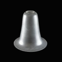 Arts & Crafts Frosted Glass Lampshade, bell Form with Gently Flared Rim - Thumbnail 2