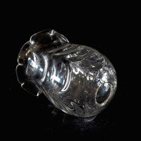 A Clear Glass Shade with Leaf-Like Embossed Pattern & Scalloped Ruffled Rim - Thumbnail 7