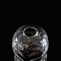 A Clear Glass Shade with Leaf-Like Embossed Pattern & Scalloped Ruffled Rim - Thumbnail 15