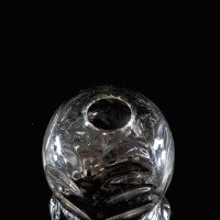 A Clear Glass Shade with Leaf-Like Embossed Pattern & Scalloped Ruffled Rim - Thumbnail 16