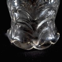 A Clear Glass Shade with Leaf-Like Embossed Pattern & Scalloped Ruffled Rim - Thumbnail 18