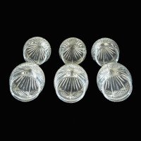 A Set of Six Pineapple Cut Glass Shades with Intricate Design - Thumbnail 4
