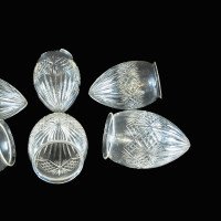 A Set of Six Pineapple Cut Glass Shades with Intricate Design - Thumbnail 5