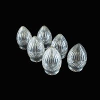 A Set of Six Pineapple Cut Glass Shades with Intricate Design - Thumbnail 7