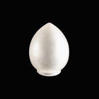 A Pair of Frosted Glass Shades with Soft Finish & Teardrop Shape - Thumbnail 6
