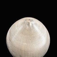 Clear Glass Shade with Holophane Texture & Teardrop Shape - Thumbnail 10