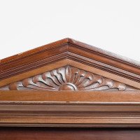 Aesthetic Movement Carved Walnut Mirror by J Smithey - Thumbnail 5