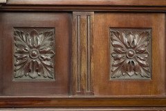 Aesthetic Movement Carved Walnut Mirror by J Smithey - Thumbnail 8