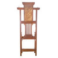 Shapland & Petter, Arts & Crafts Oak Hallstand with Mirror, Umbrella Stand - Thumbnail 7