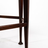 Liberty & Co. Attributed, Aesthetic Movement Hexagonal Side Table with Herringbone Inlay - Thumbnail 16