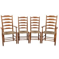 Edward Gardiner. Set of Nine English Ladder Back Dining Chairs - Thumbnail 2