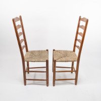 Edward Gardiner. Set of Nine English Ladder Back Dining Chairs - Thumbnail 5
