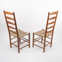 Edward Gardiner. Set of Nine English Ladder Back Dining Chairs - Thumbnail 6
