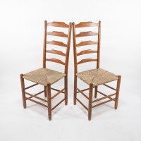 Edward Gardiner. Set of Nine English Ladder Back Dining Chairs - Thumbnail 10