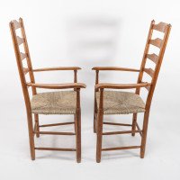 Edward Gardiner. Set of Nine English Ladder Back Dining Chairs - Thumbnail 17