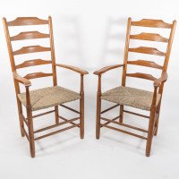 Edward Gardiner. Set of Nine English Ladder Back Dining Chairs - Thumbnail 18