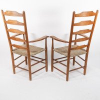 Edward Gardiner. Set of Nine English Ladder Back Dining Chairs - Thumbnail 19